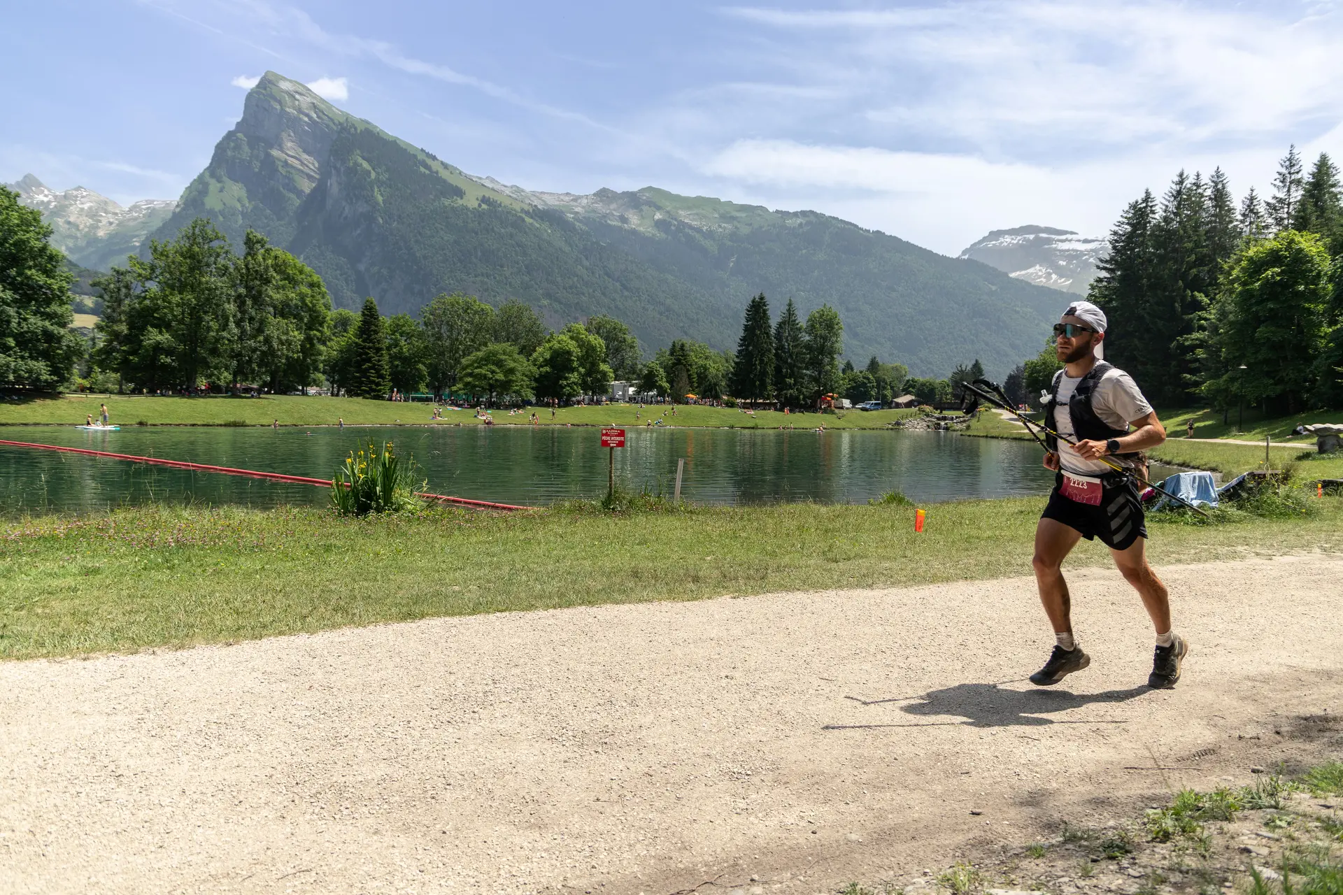 Trail au bord du lac aux dames