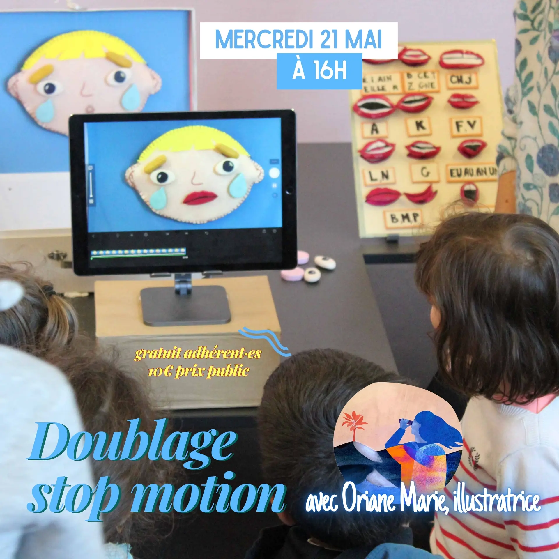Affiche Atelier doublage stop motion_La Couarde-sur-Mer
