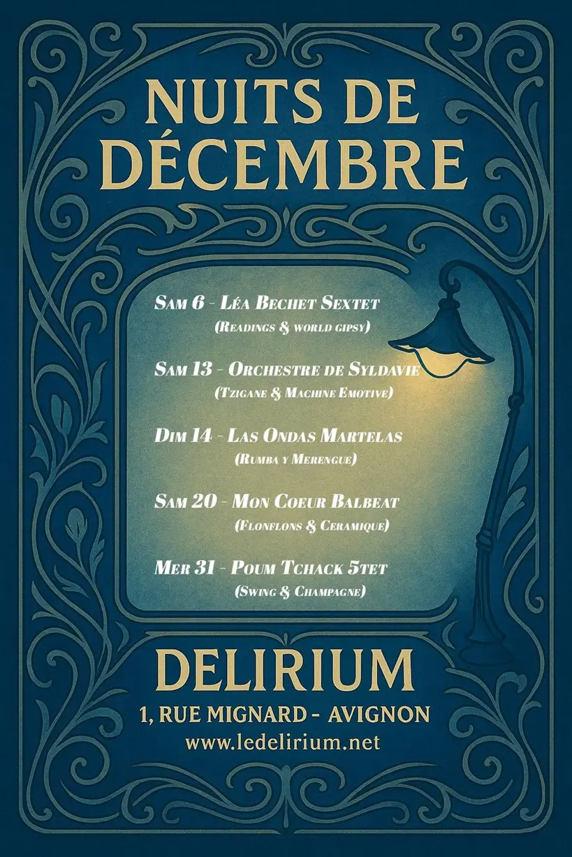 Soirées festives eu Délirium