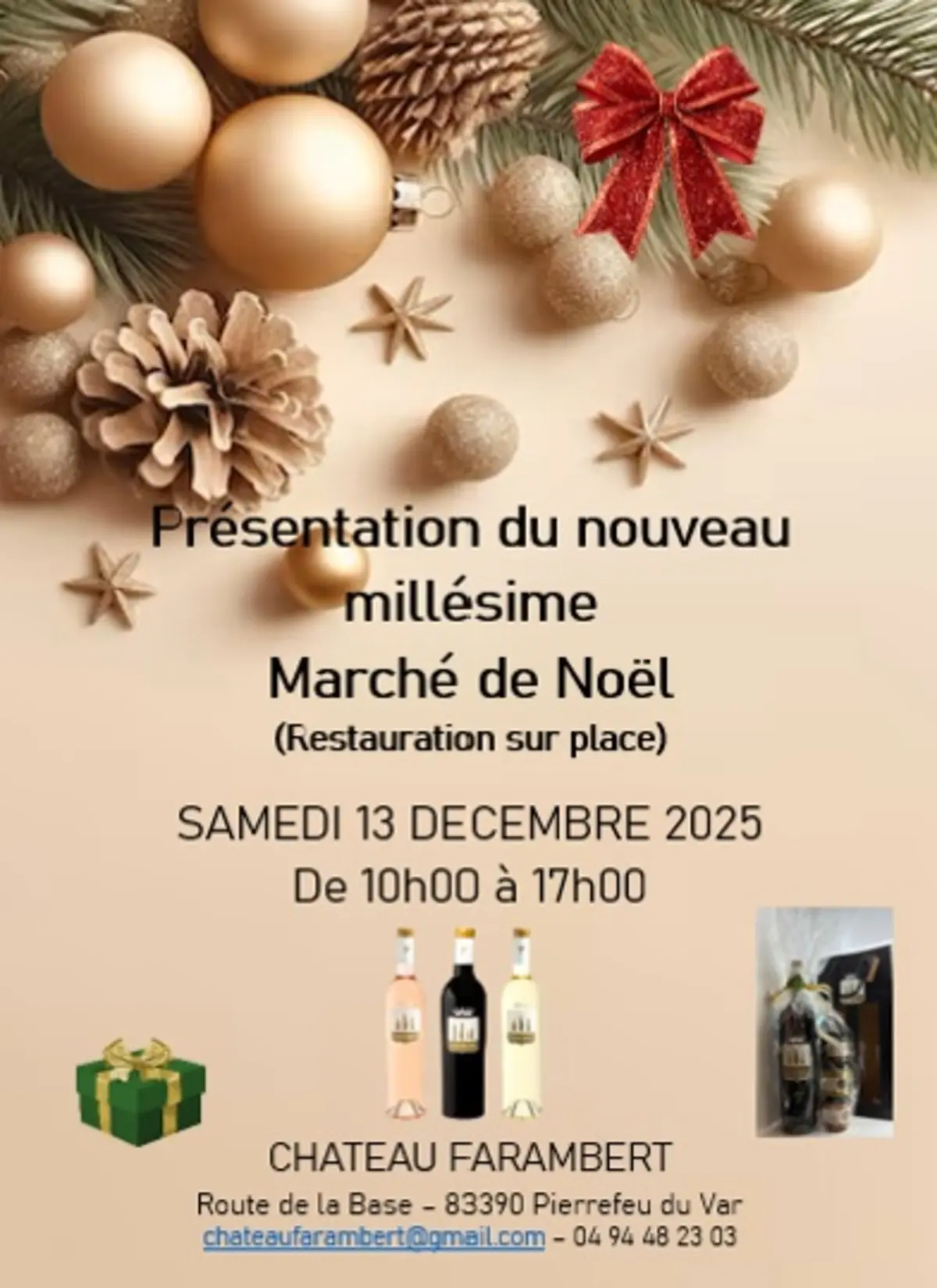 Marché de Noël au Château Farambert à Pierrefeu du Var
