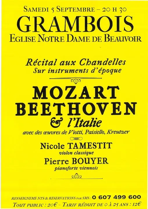 Mozart Beethovaen & l'Italie à l'église de Grambois_Grambois