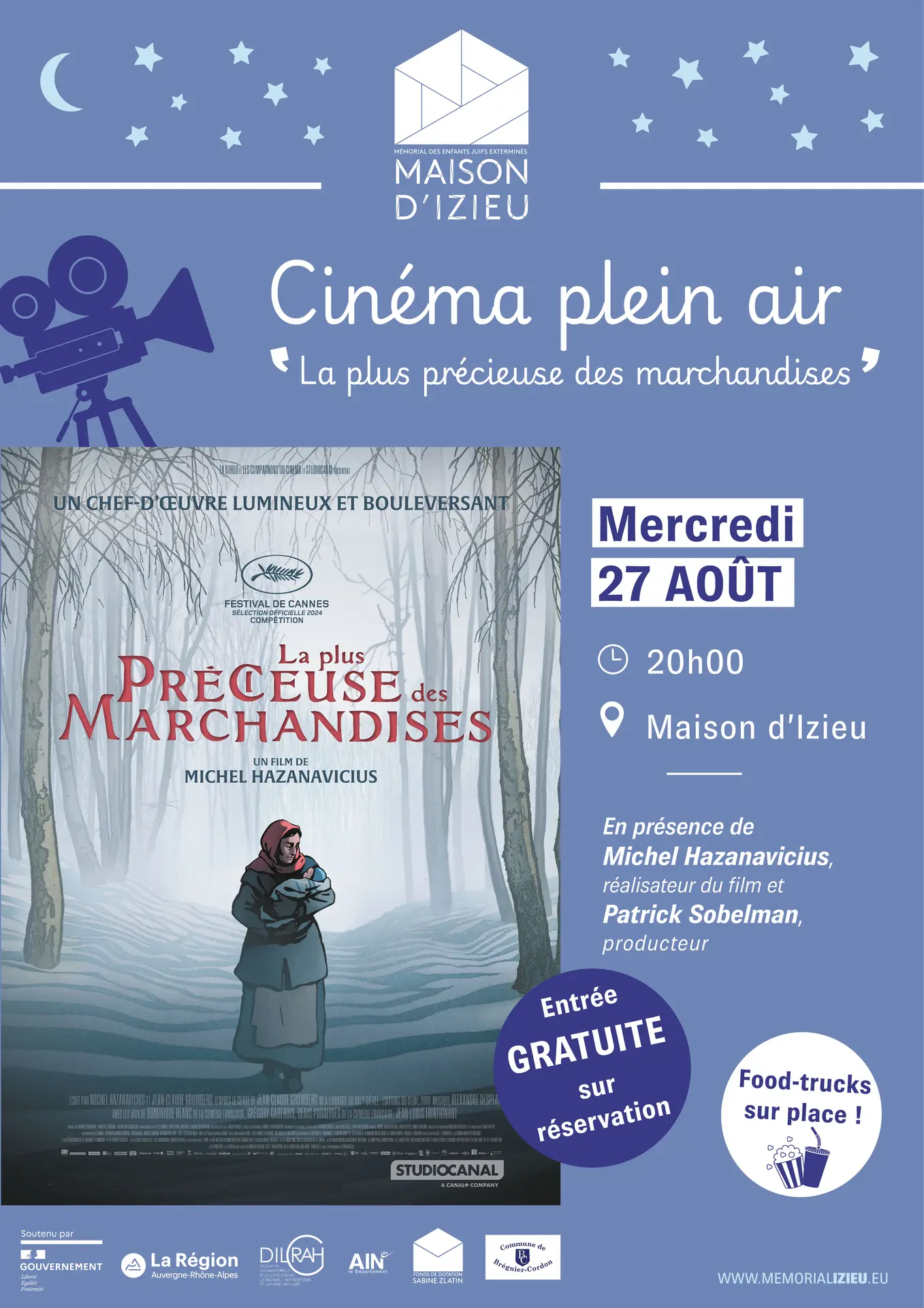 Cinéma plein air « La plus précieuse des marchandises »_Izieu