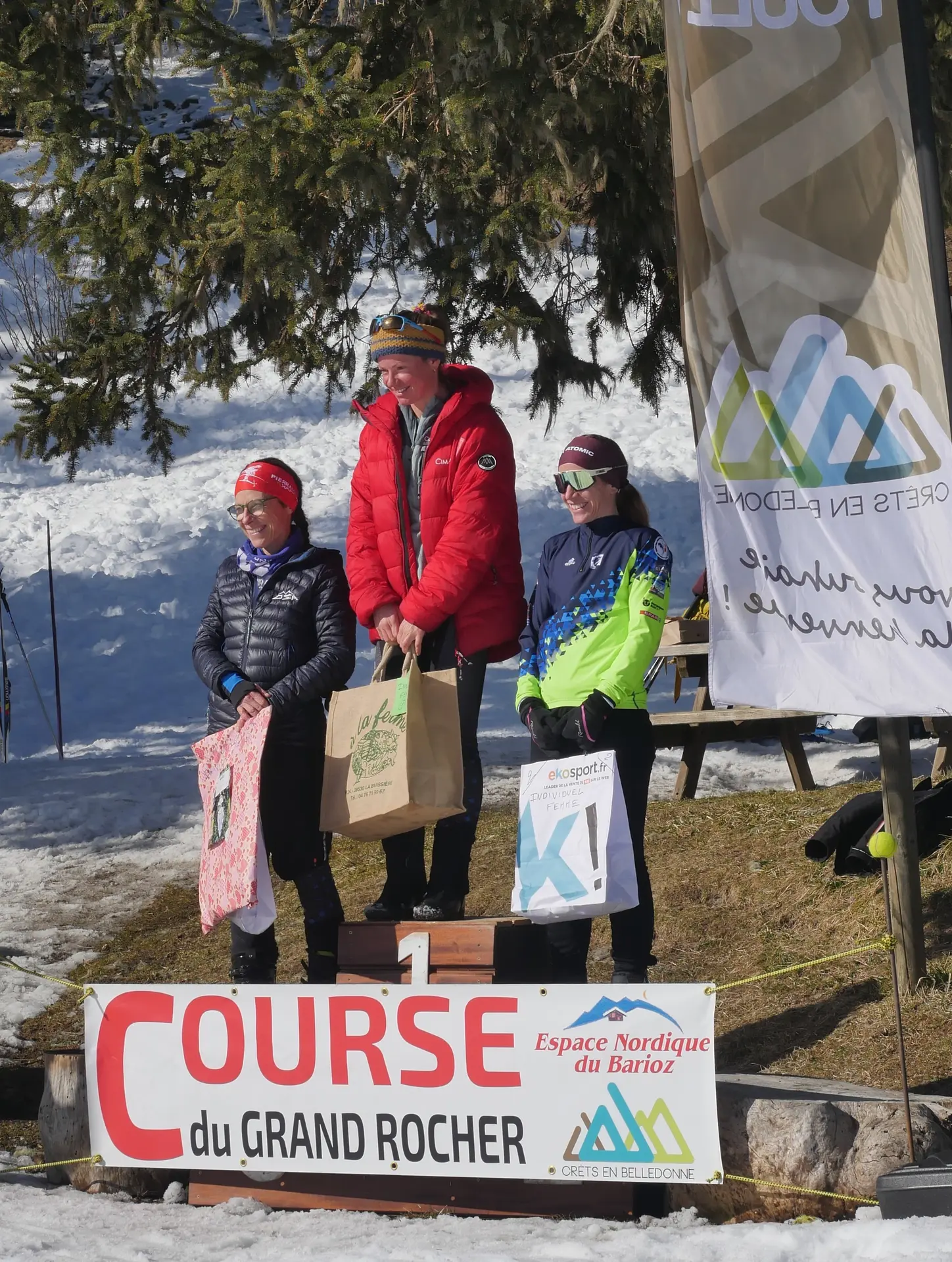 Podium course du Grand Rocher