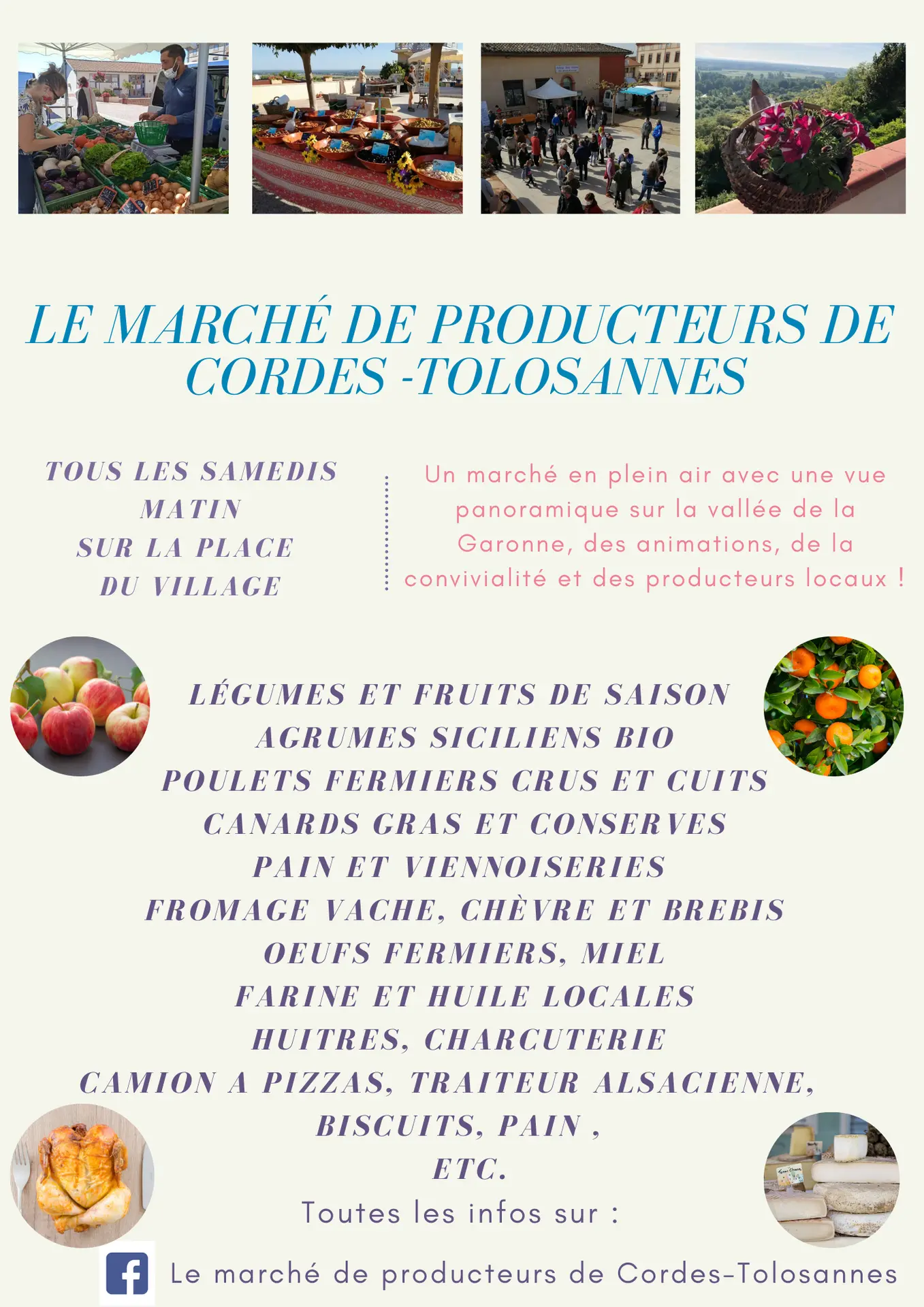 marché des producteurs Cordes Tolosannes