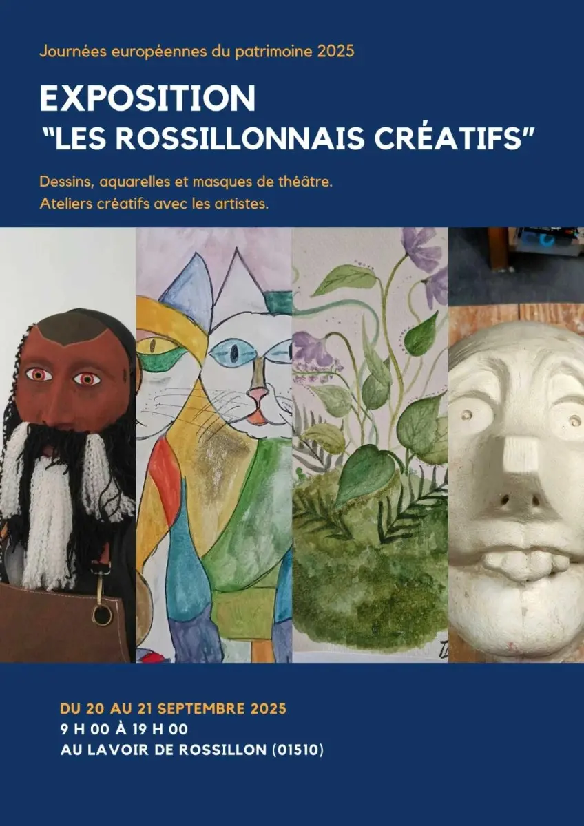 Exposition et ateliers créatifs par Les rossillonnais créatifs_Rossillon
