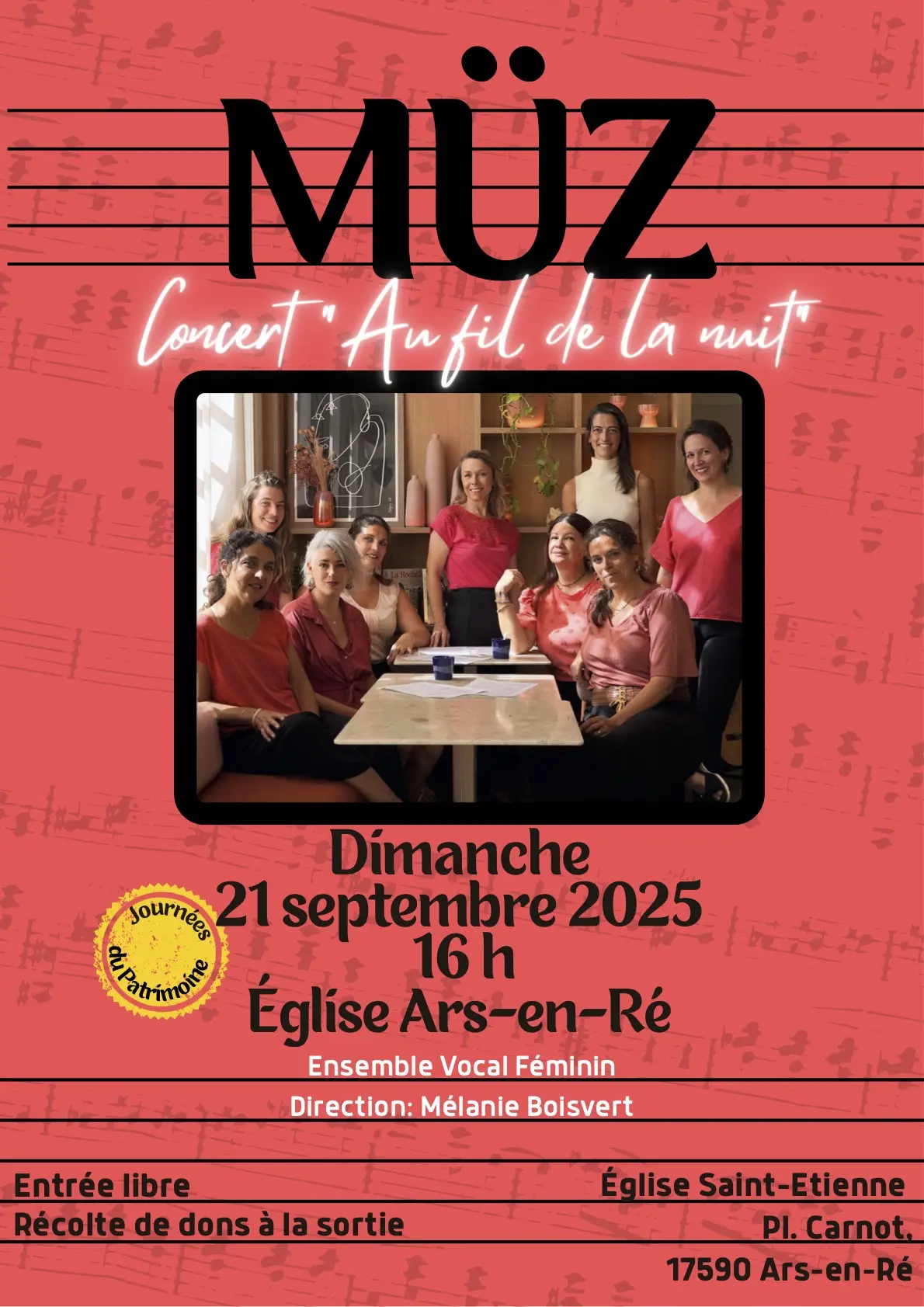 Affiche du concert de MÜZ