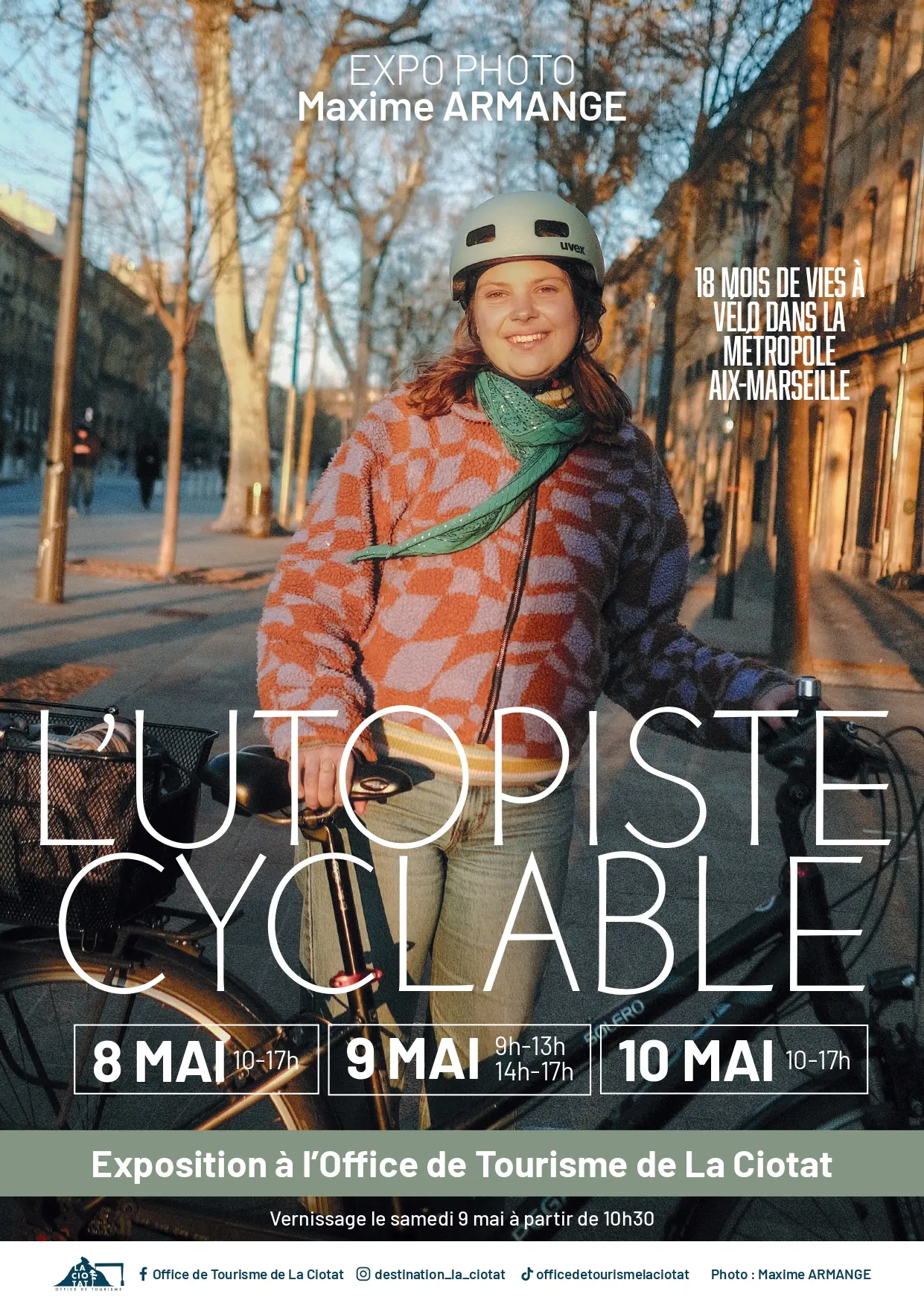 Exposition de photographies L'utopiste cyclable par Maxime ARMAGNAN_La Ciotat
