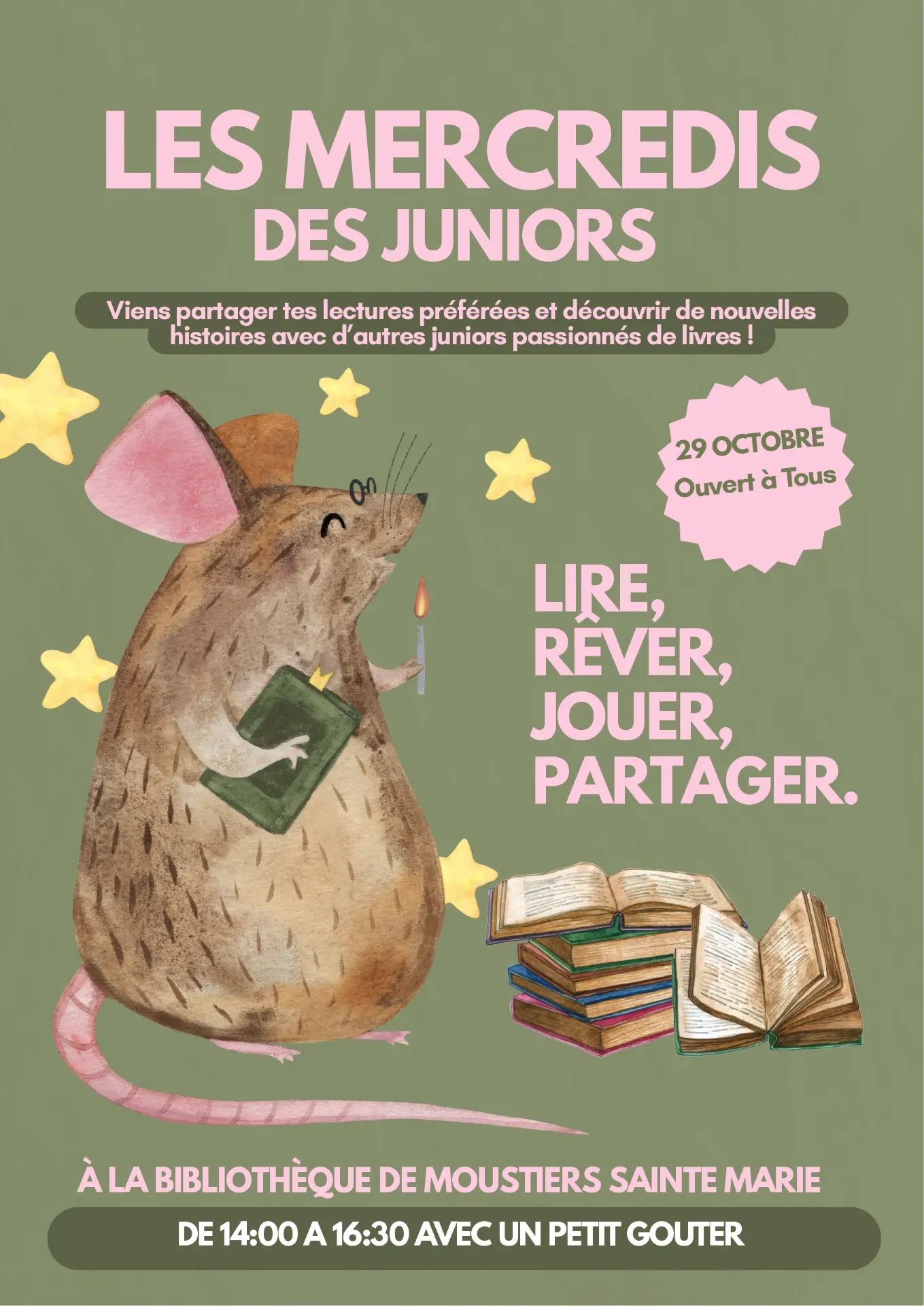 Les Mercredis des Juniors à la Bibliothèque !_Moustiers-Sainte-Marie