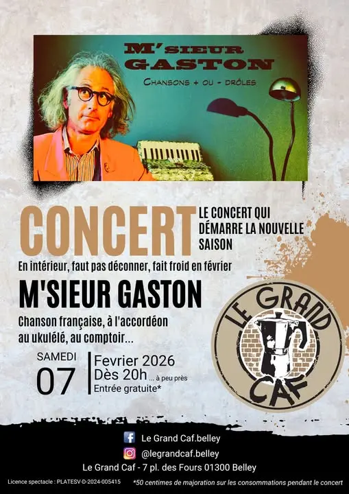 Concert de M'sieur Gaston au Grand Caf à Belley_Belley