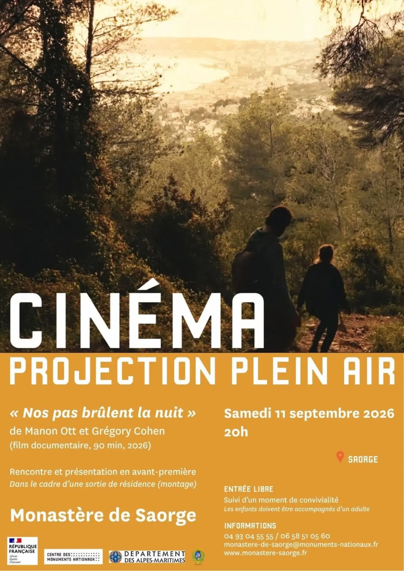 Projection du film : Nos pas brûlent la nuit_Saorge
