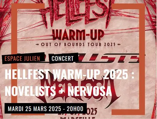 Hellfest Warm-Up 2025 : Novelists + Nervosa