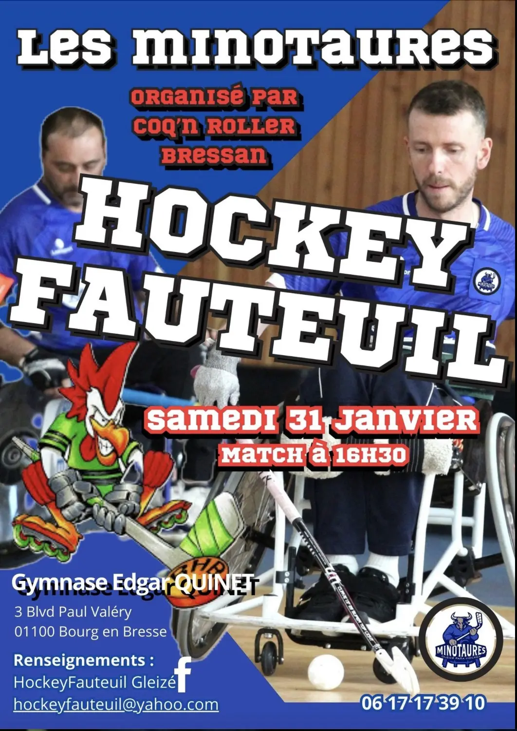 Affiche Hockey Fauteuil_Bourg-en-Bresse