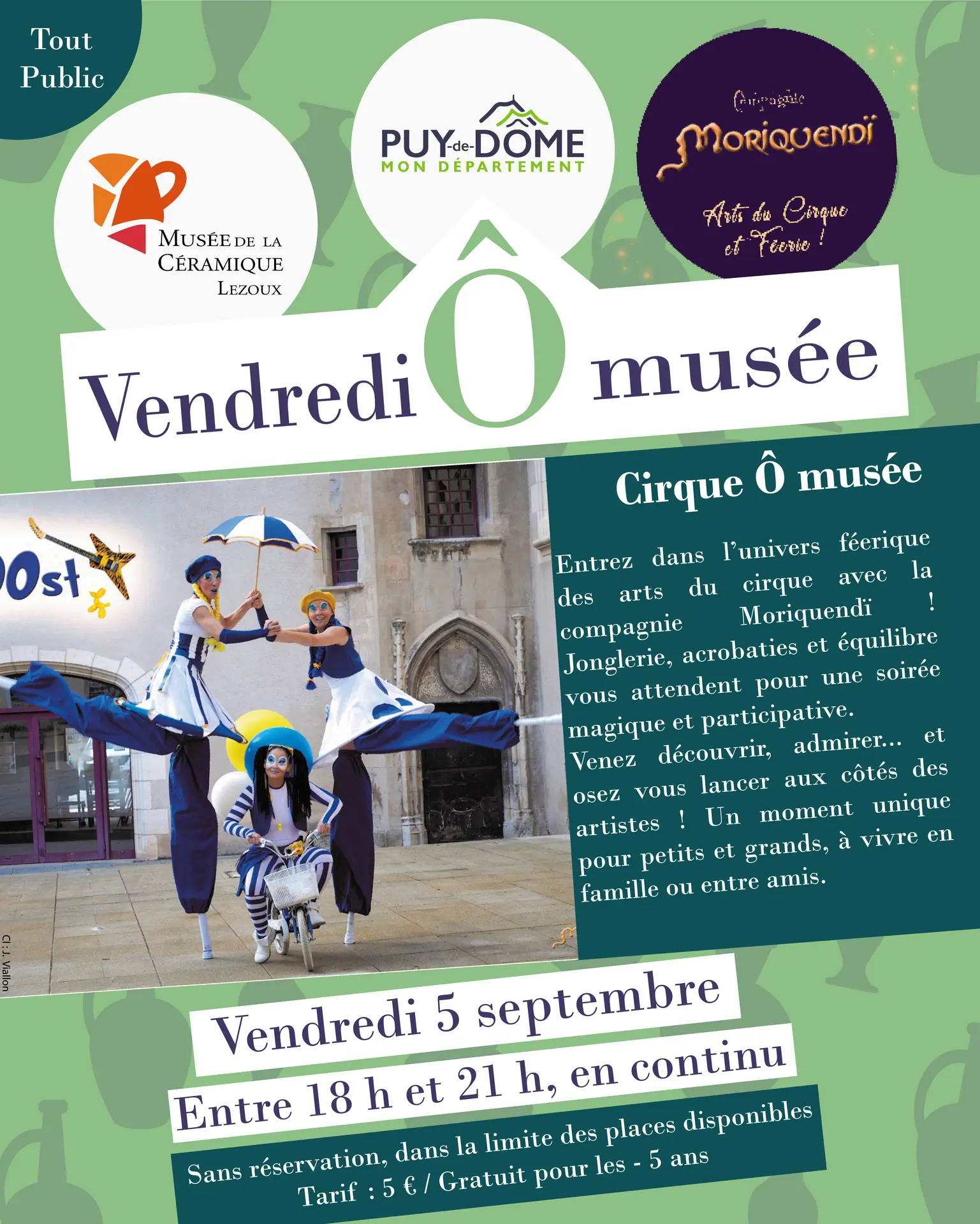 Cirque Ô musée avec La compagnie Moriquendï