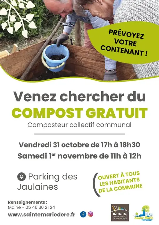 Distribution gratuite de compost_Sainte-Marie-de-Ré