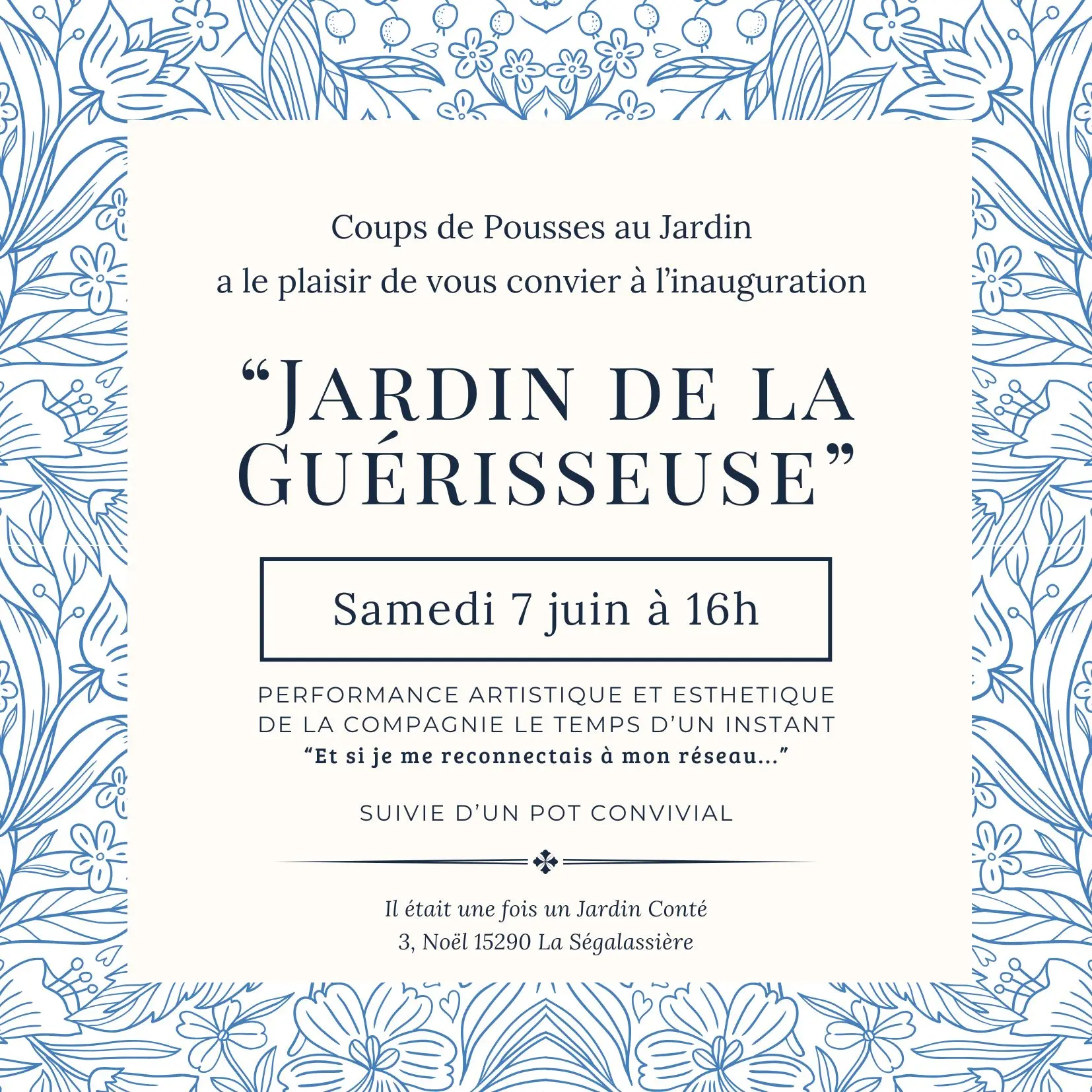 Inauguration du jardin de la Guérisseuse