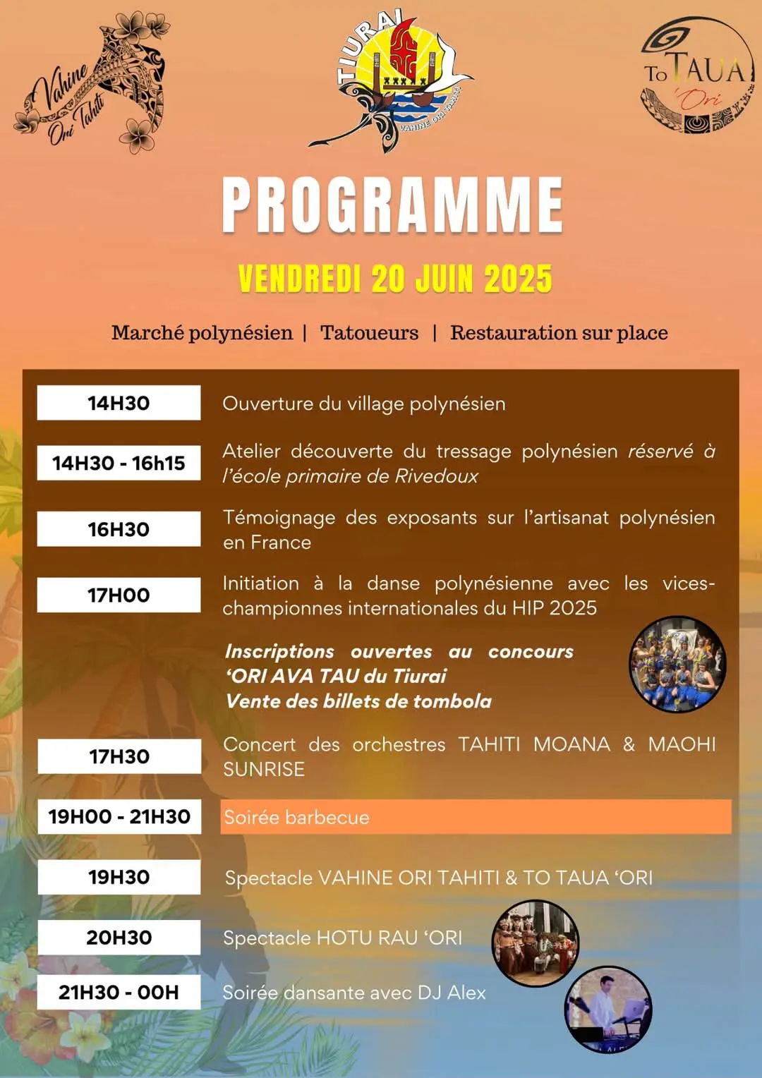 programme 20 juin 2025