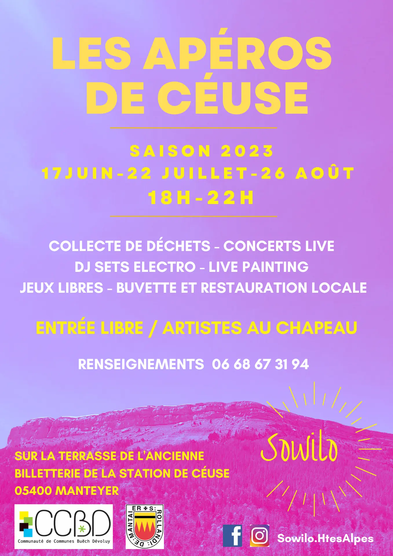 Affiche Apéros de Ceüse