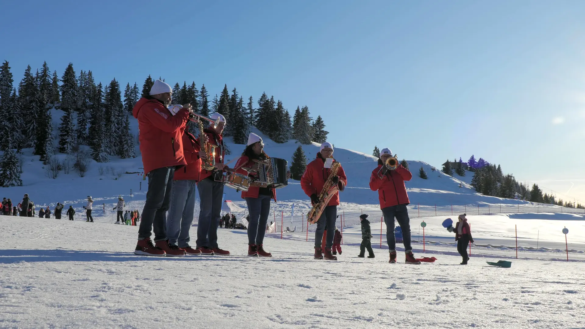 Fanfare sur les pistes du Collet