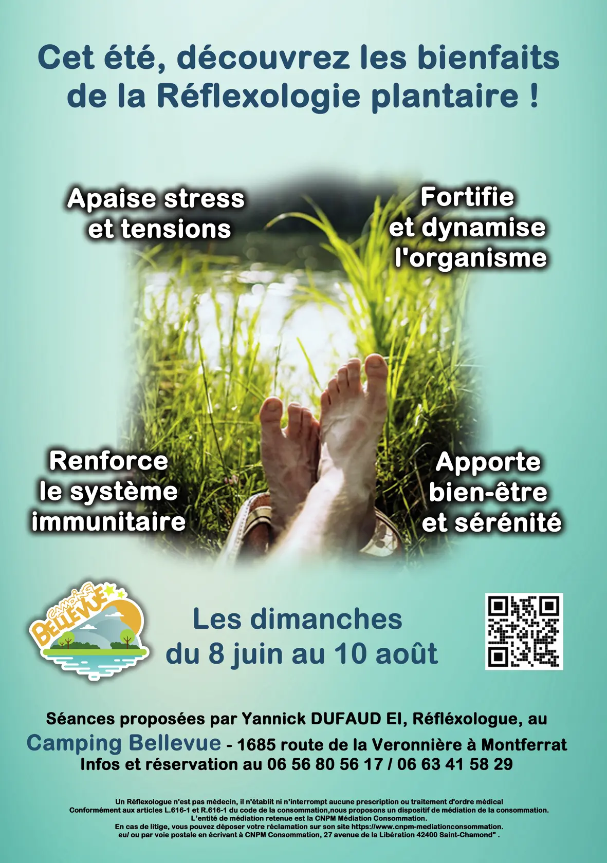 Séance de réflexologie plantaire en plein-air