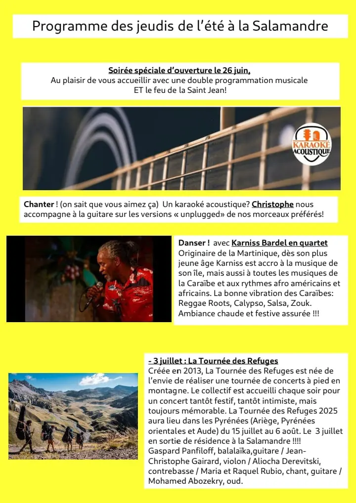 programme de la salamandre