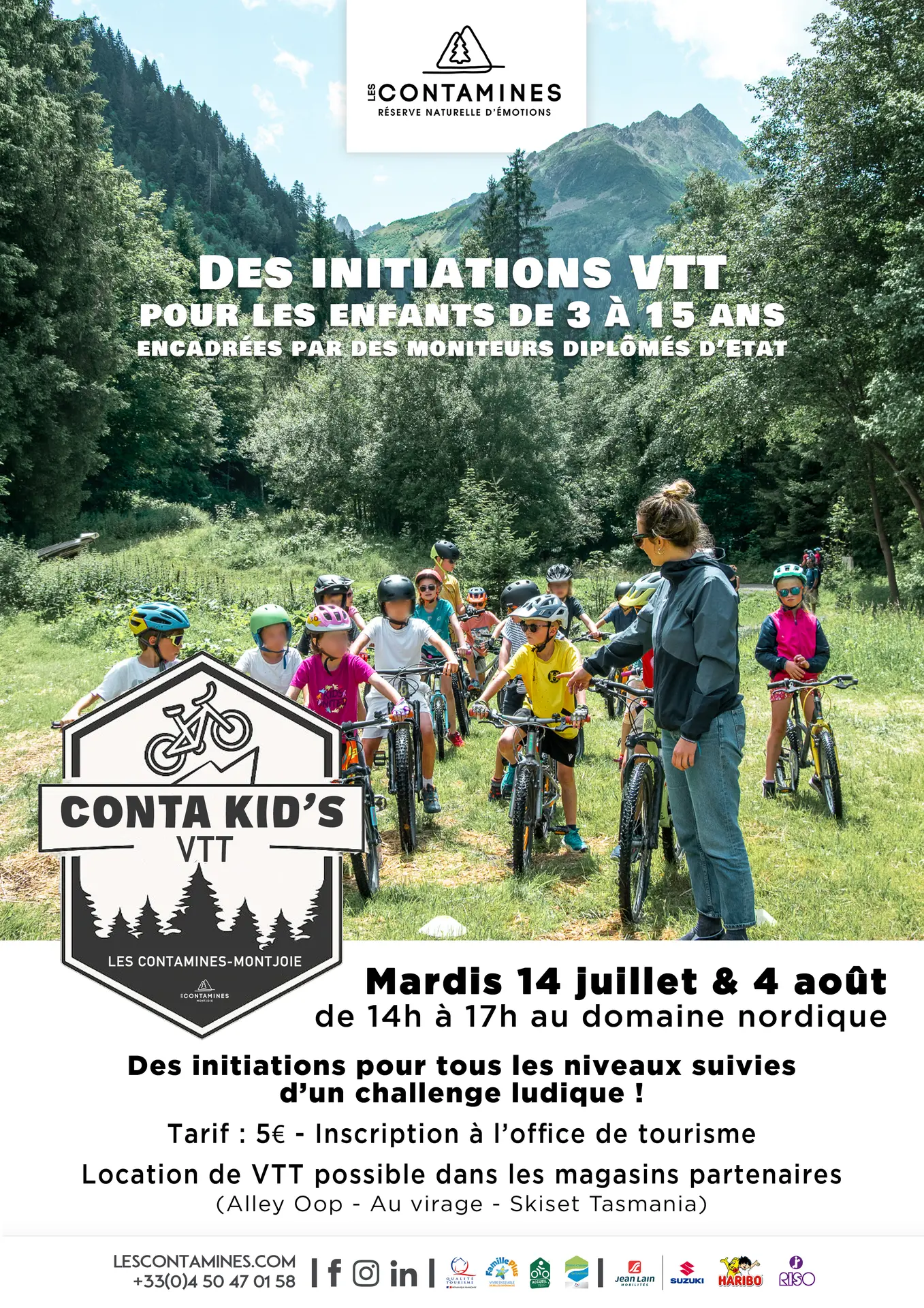 Conta Kid's VTT aux Contamines-Montjoie