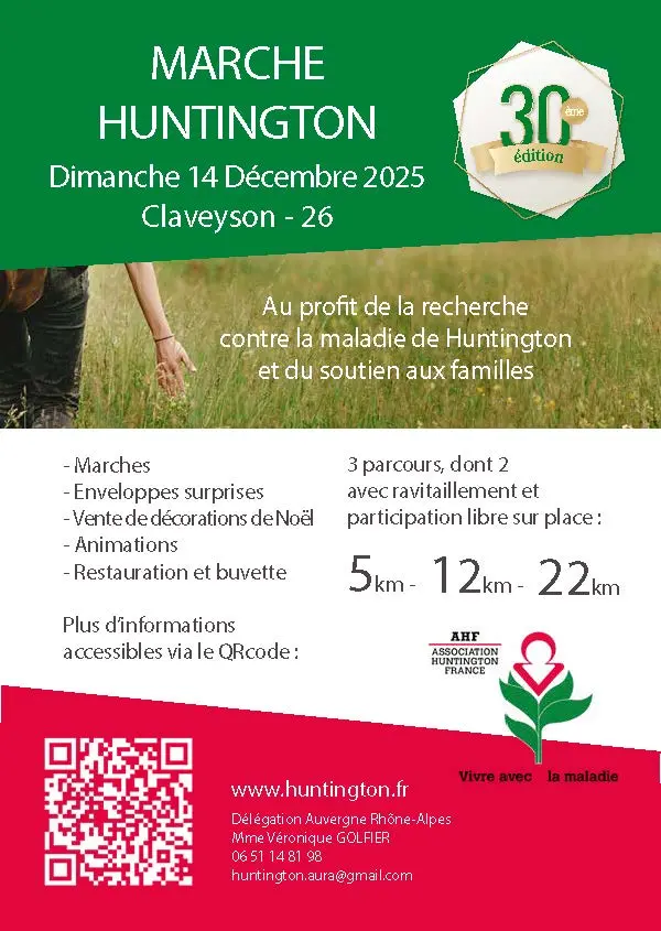 affiche expliquant les différents partours de la marche