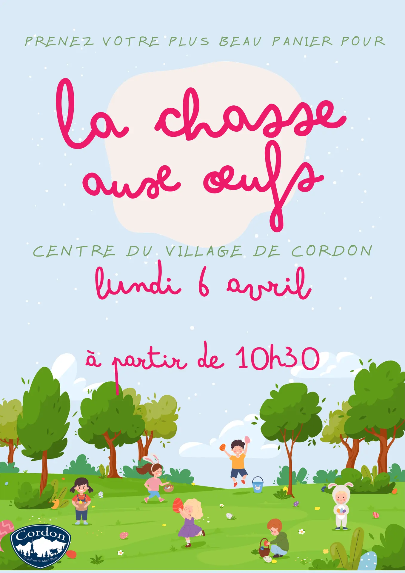 Chasse aux oeufs dans le village_Cordon