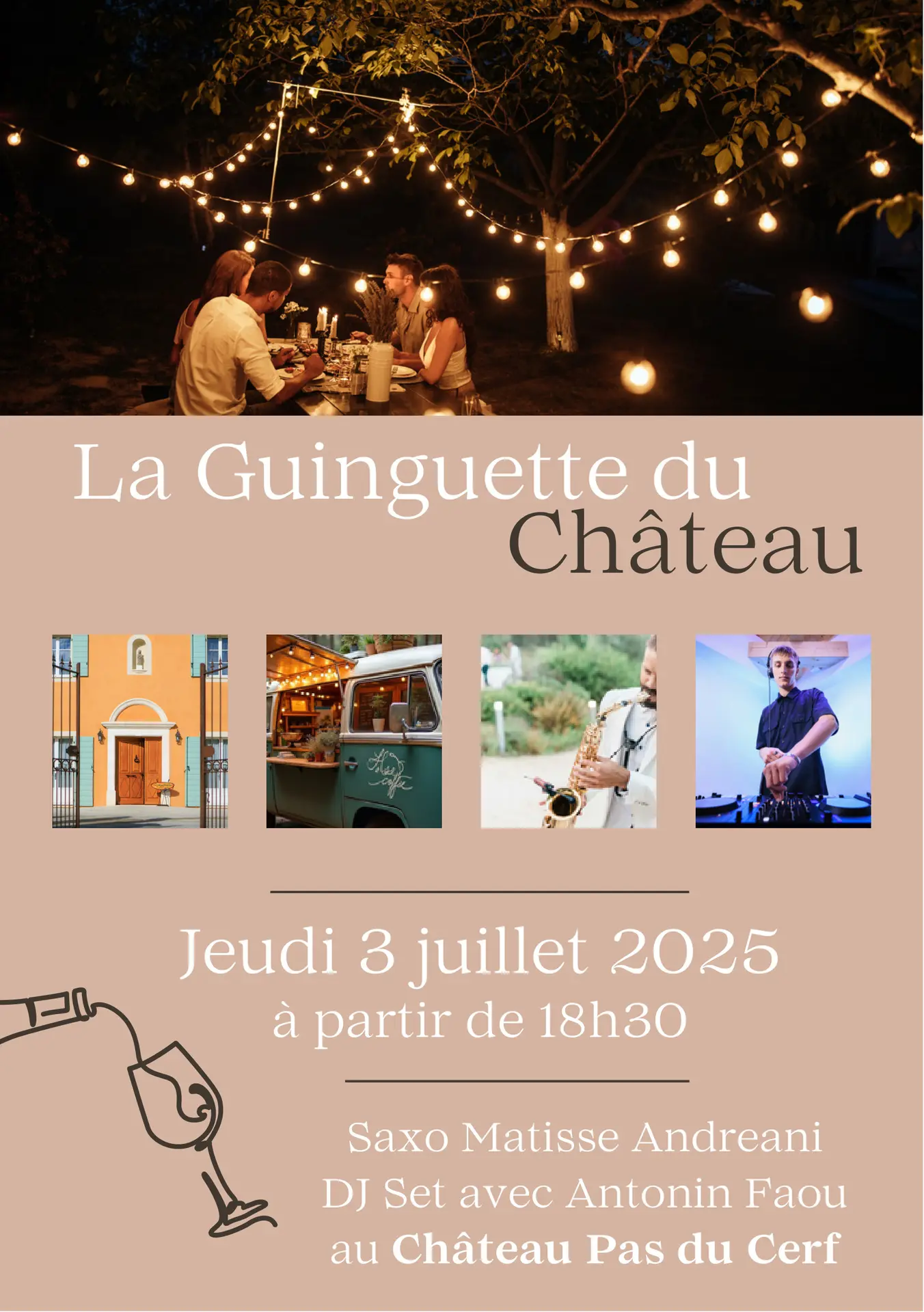 La Guinguette du Château au Château Pas du Cerf_La Londe-les-Maures