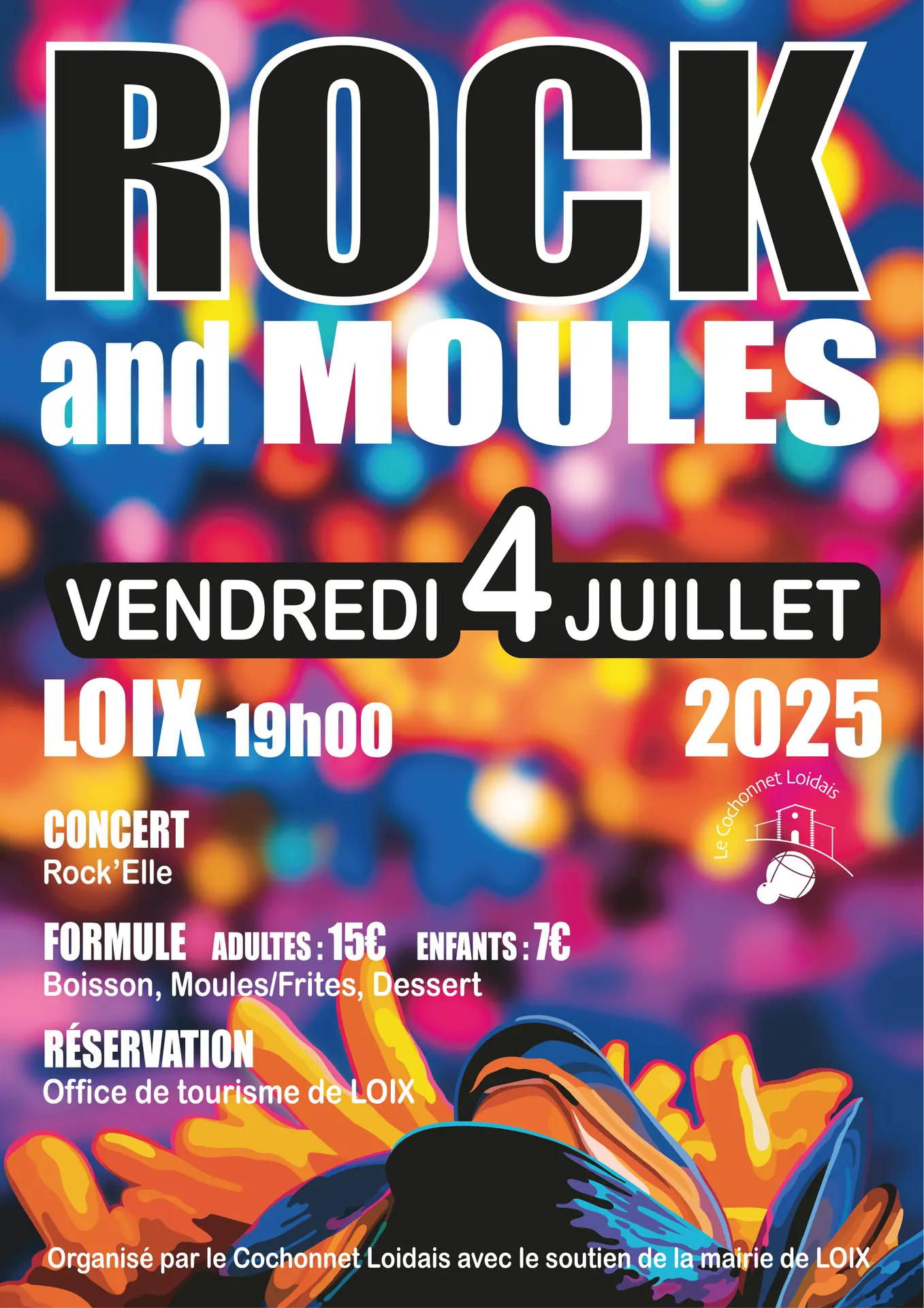 Le repas village - Soirée rock'n moules à Loix_Loix