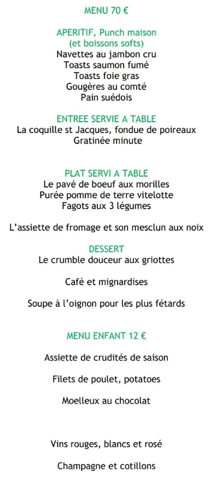 Menu 2024