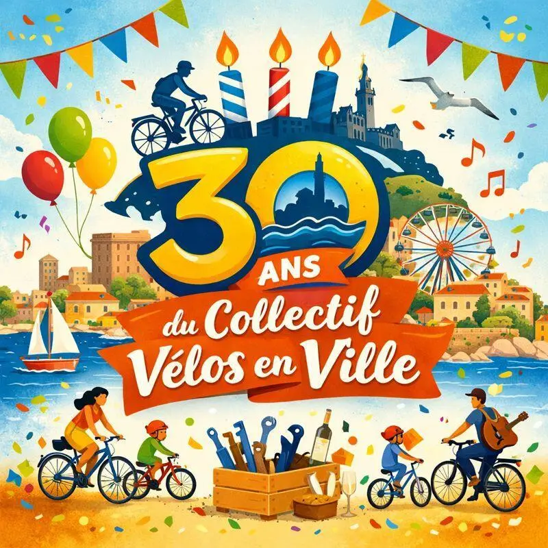 affiche colorée pour les 30 ans