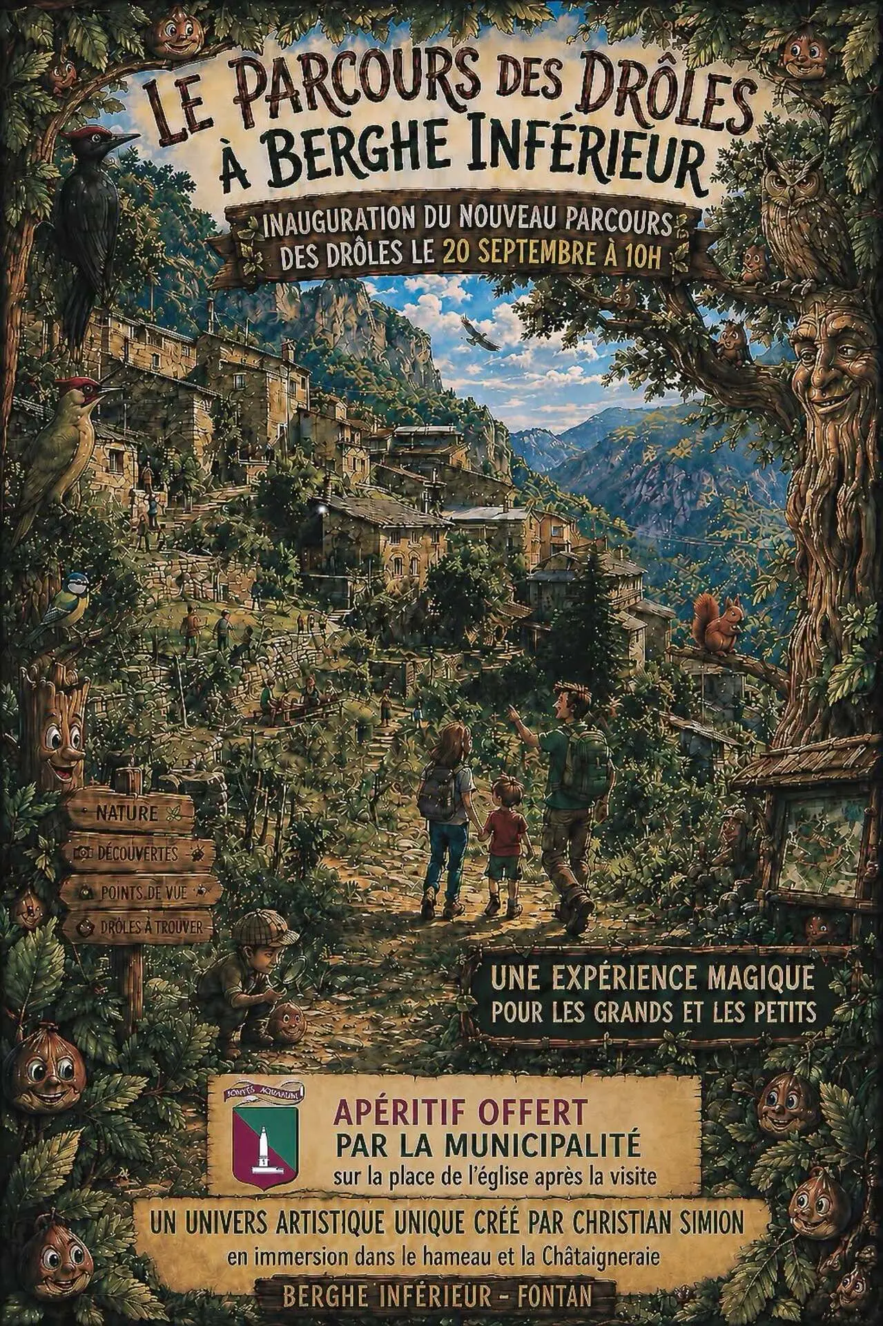 Inauguration du parcours des drôles