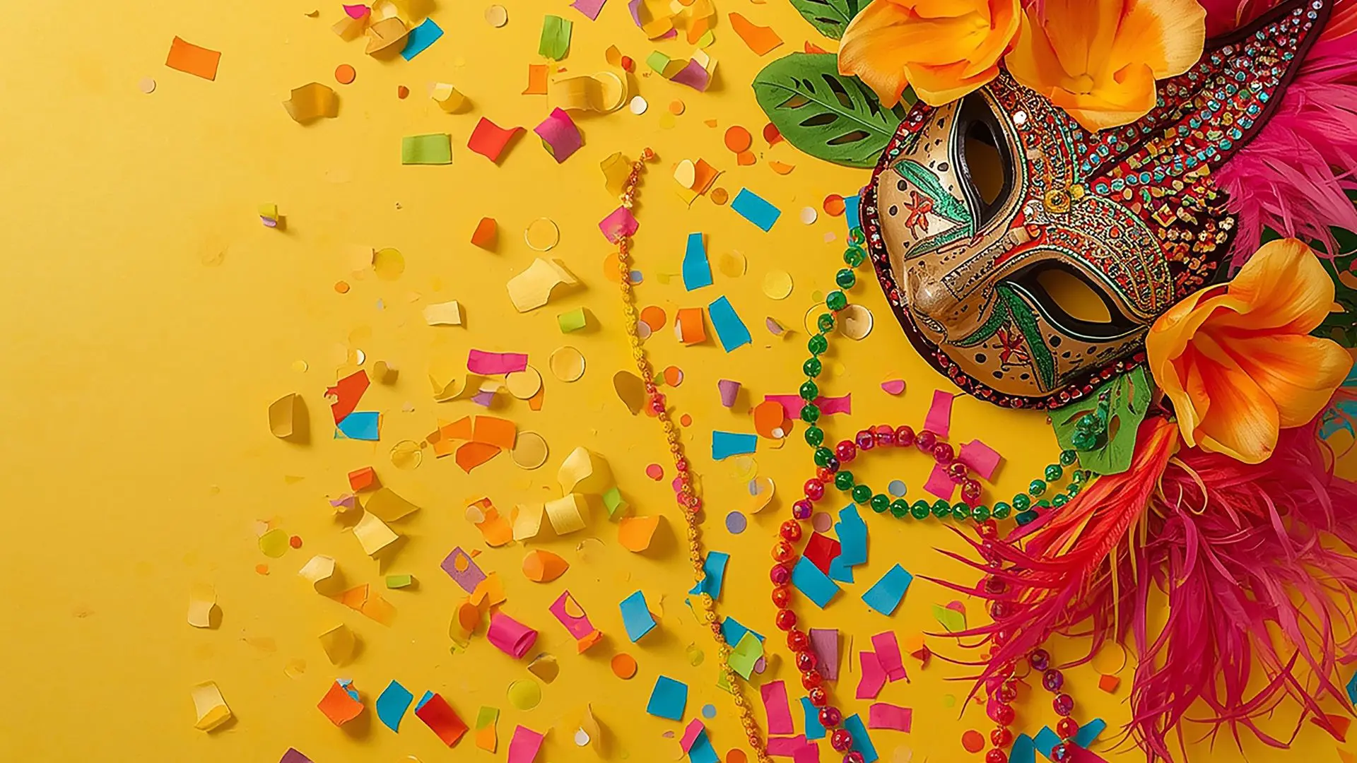 masque de carnaval type vénitien