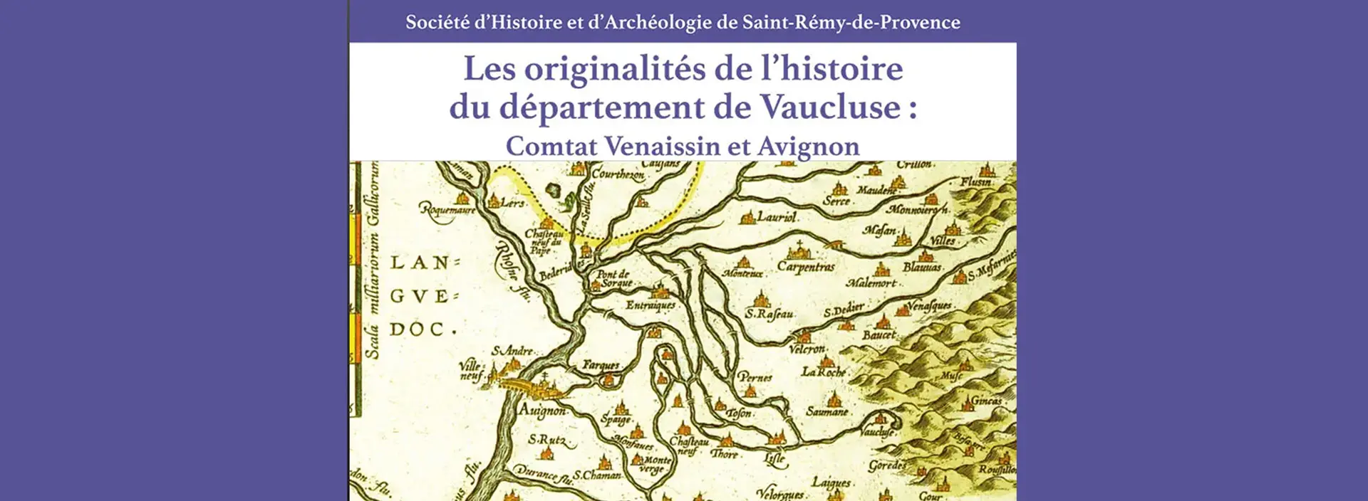 Affiche Les originalités de l'histoire du département de Vaucluse