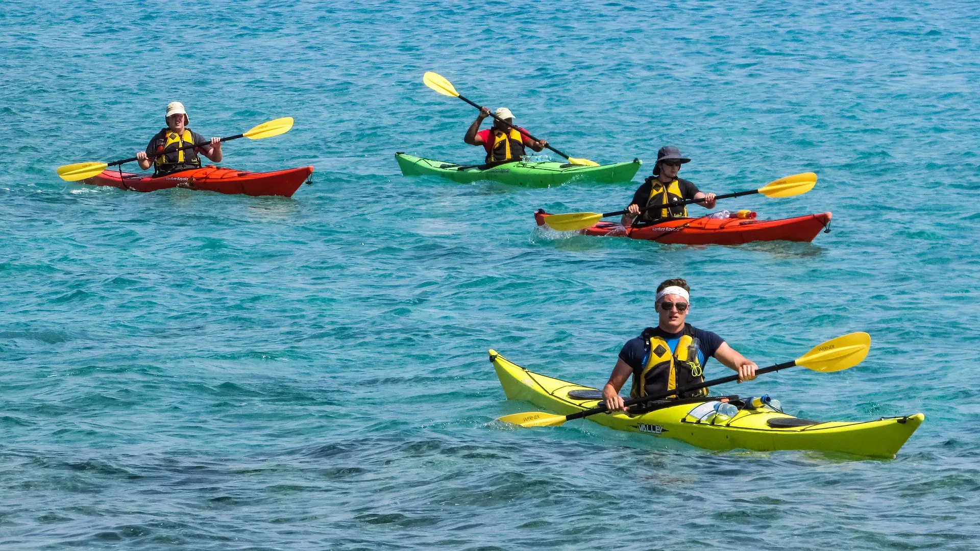 épreuve de kayak