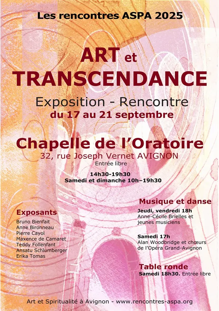 Artistes et Transcendance_Avignon