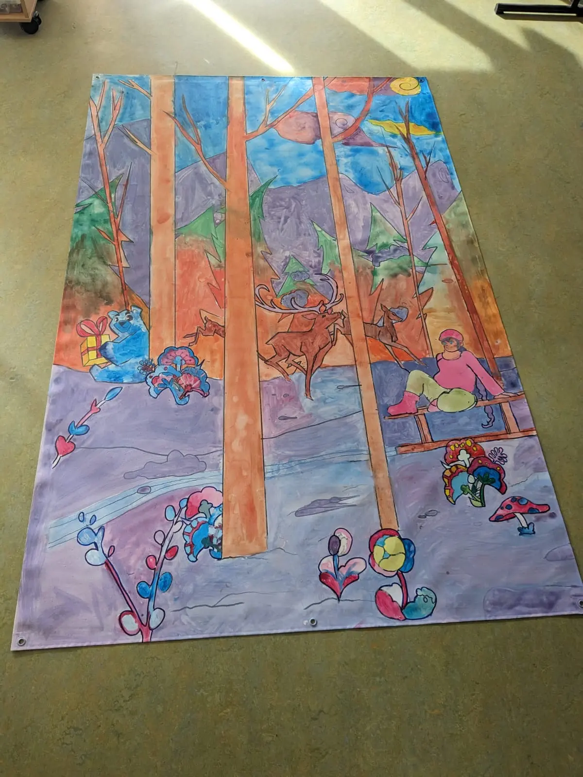 Extrait de la fresque des enfants