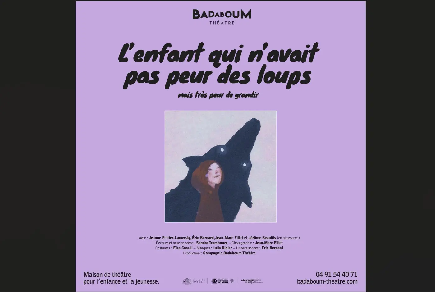 Spectacle pour enfants L’enfant qui n’avait pas peur des loups,