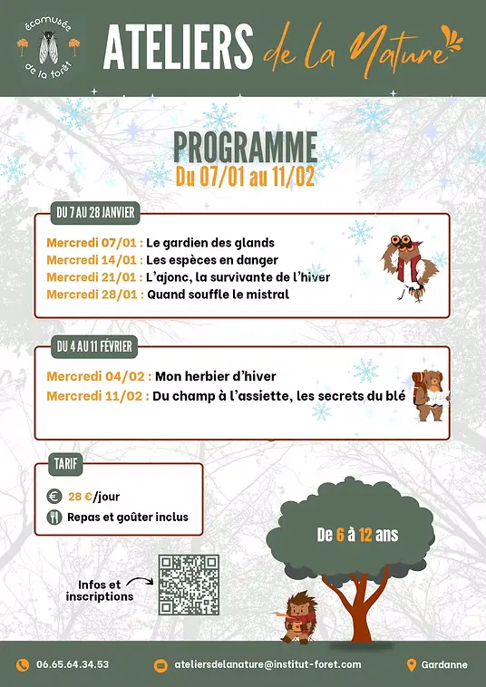 Les ateliers de la nature du mercredi à l'Ecomusée_Gardanne