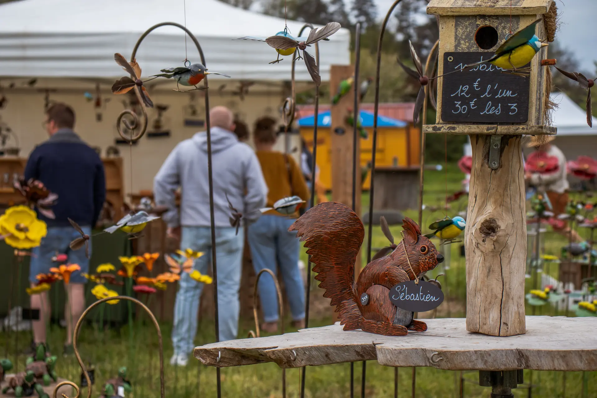 Les stands du marché des Folies Végétales 2025