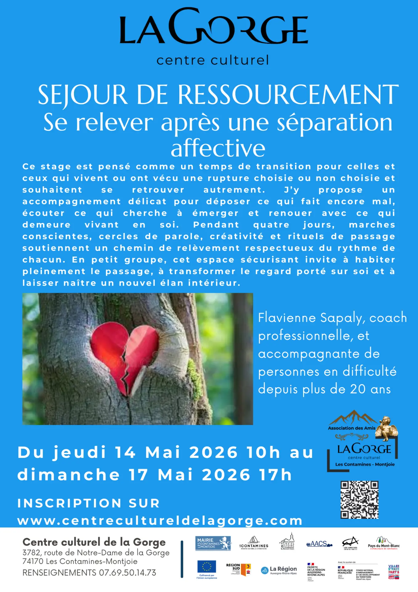 Séjour Se relever après une séparation affective au Centre Culturel de la Gorge_Les Contamines-Montjoie