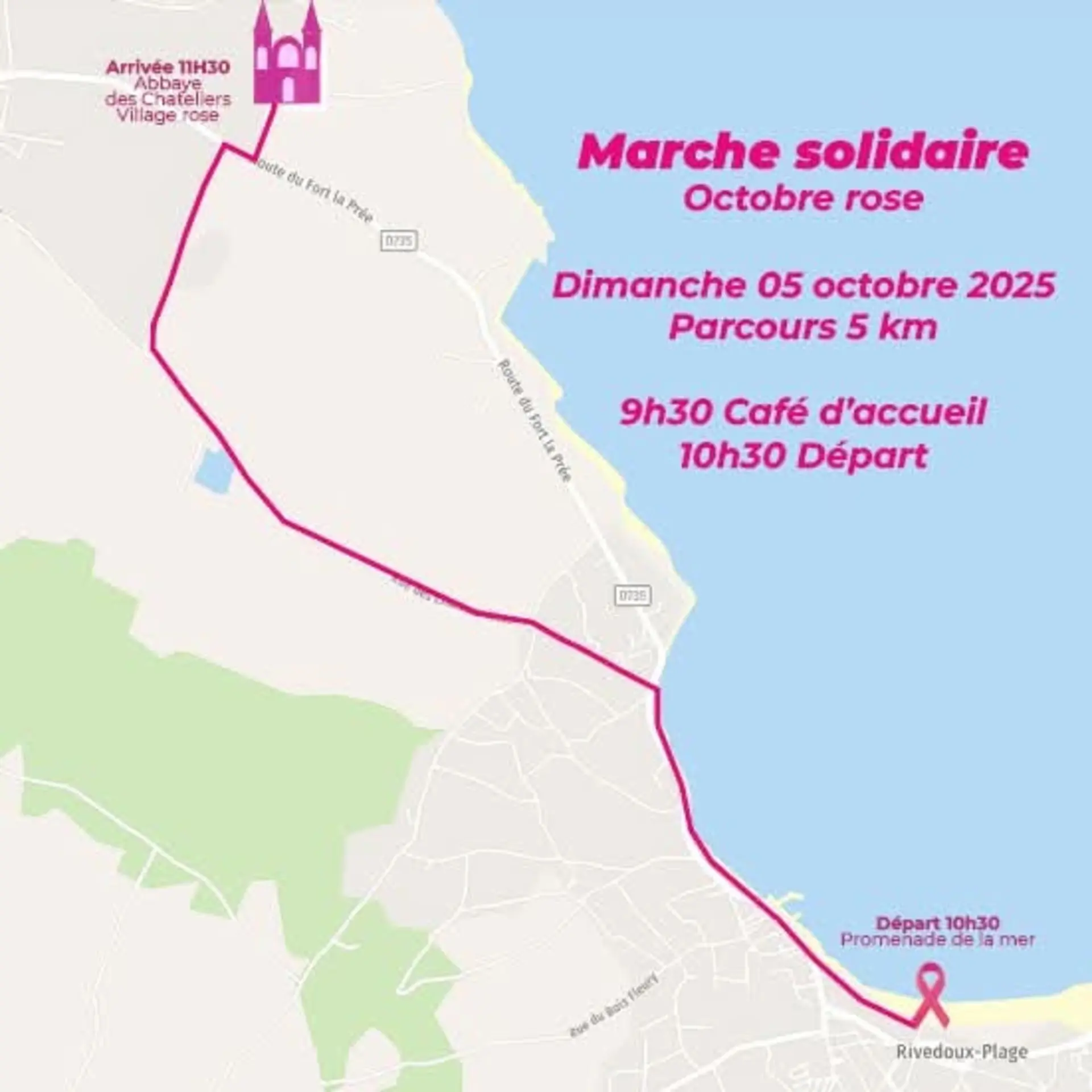 parcours de la marche solidaire