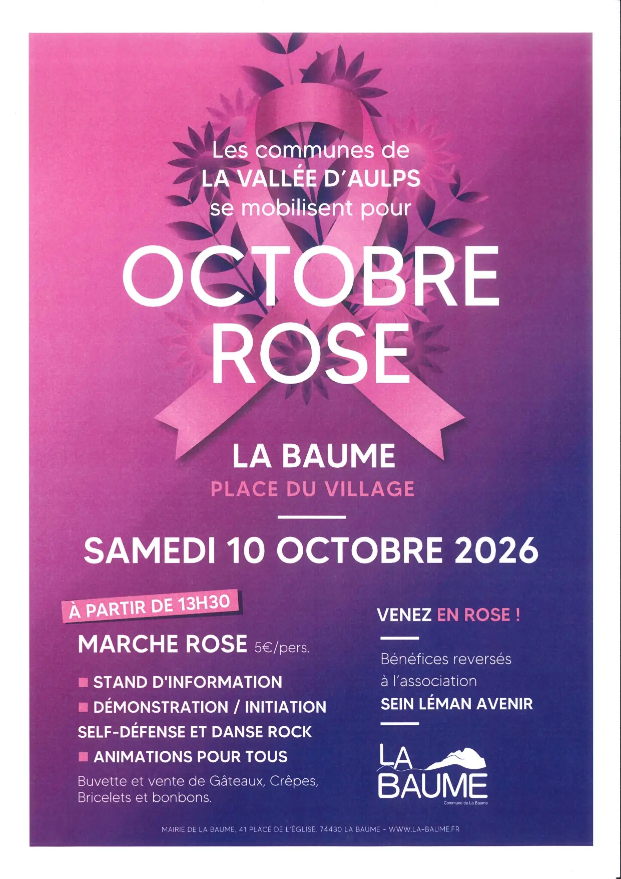 Octobre Rose à la Baume