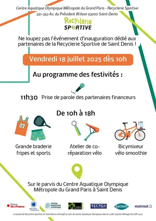 Evènement - Inauguration a Recyclerie Sportive du Centre Aquatique Olympique_Saint-Denis