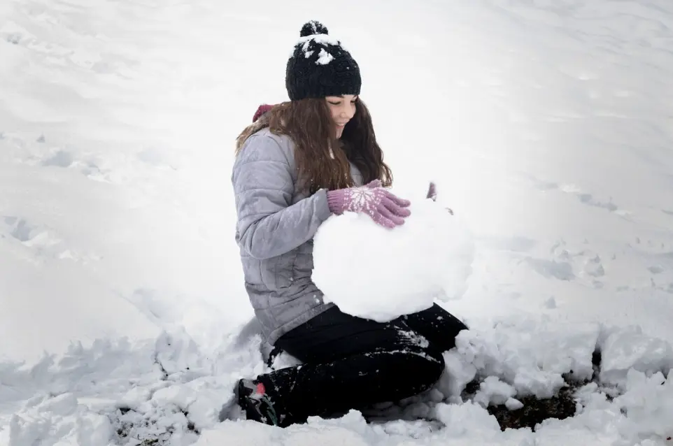 Sculptures sur neige du Nouvel An