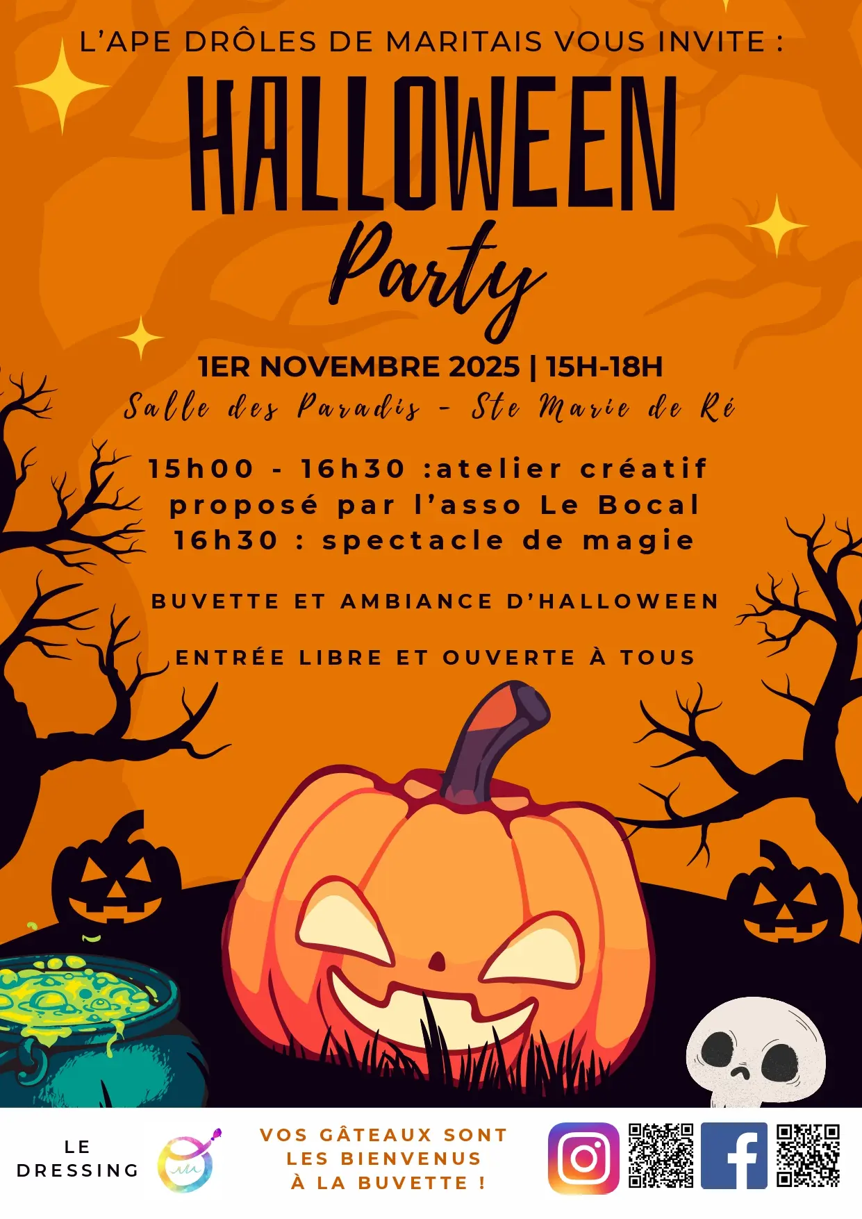 Fête Halloween Déguisements