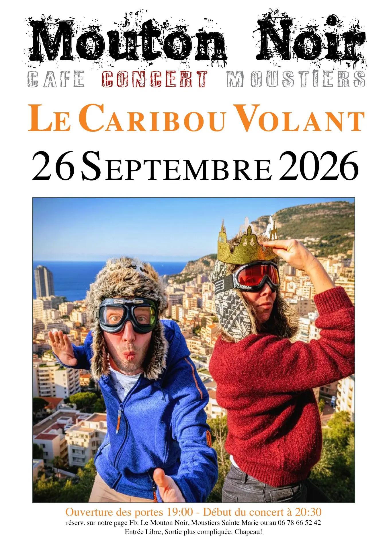 Le Caribou Volant in concert at Le Mouton Noir_Moustiers-Sainte-Marie