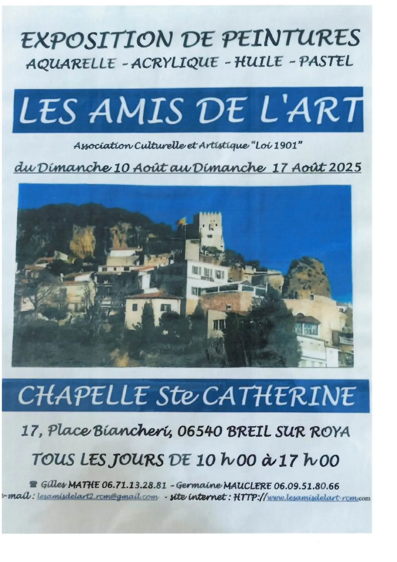 Exposition de peinture par les Amis de l'Art