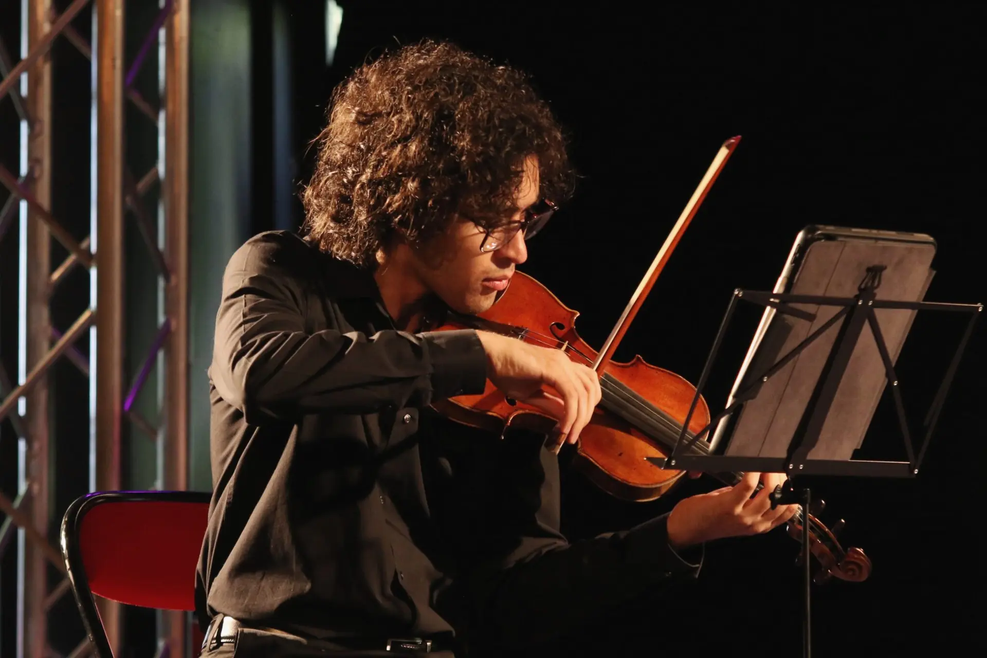 Violiniste en concert