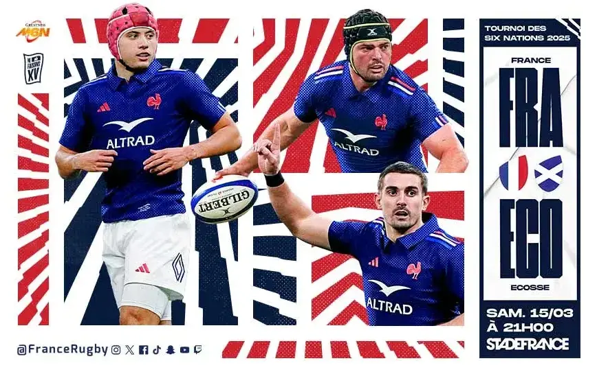 Rugby France vs Ecosse au Stade de France